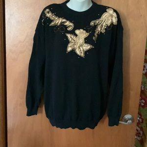 Sweater Gold and black with sequence